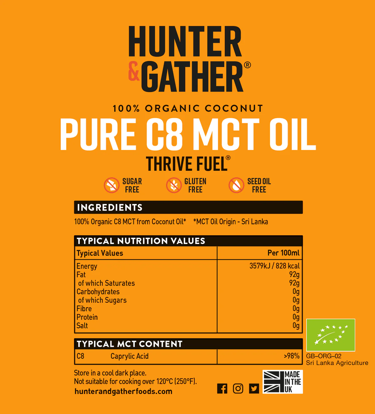 Nutritionals_Optimal_Health_MCT_Pure_C8_500ml_7c004de7-73c1-46d9-8d7d-0ebcddf5d109 C8 MCT oil Hunter & Gather Keto Supplements UK