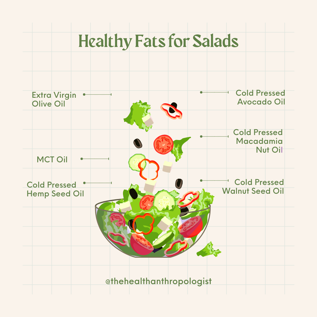 healthy fats for salad dressing seed oils sara alam