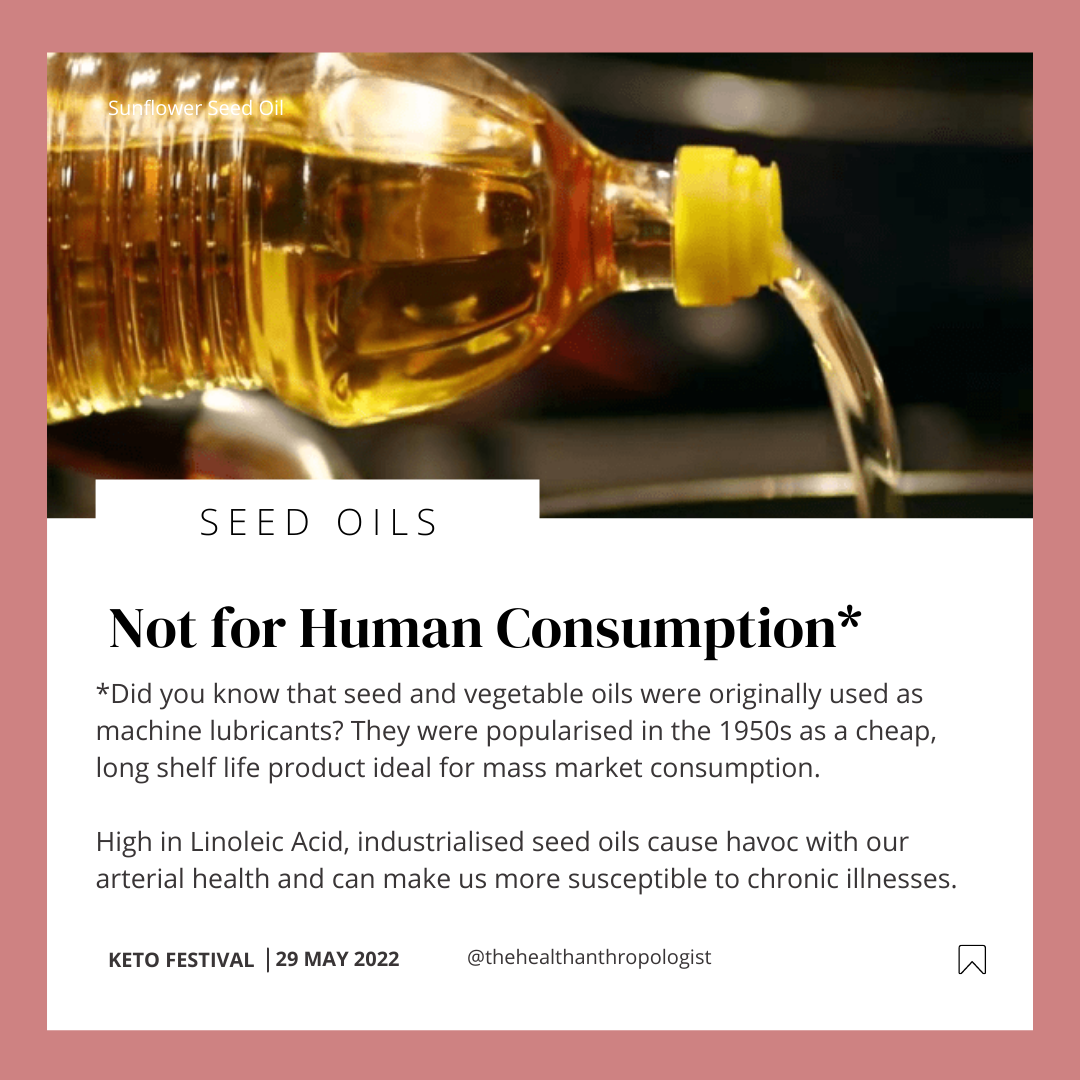 Seed Oils A Sinister Ingredient. How do you choose healthy fats for