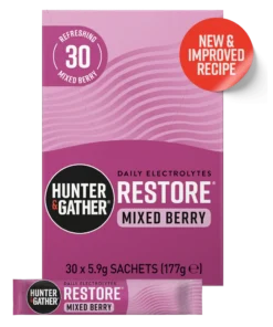 Mixed Berry Restore® Electrolytes – Natural Hydration UK 7 Pck (Hunter & Gather)